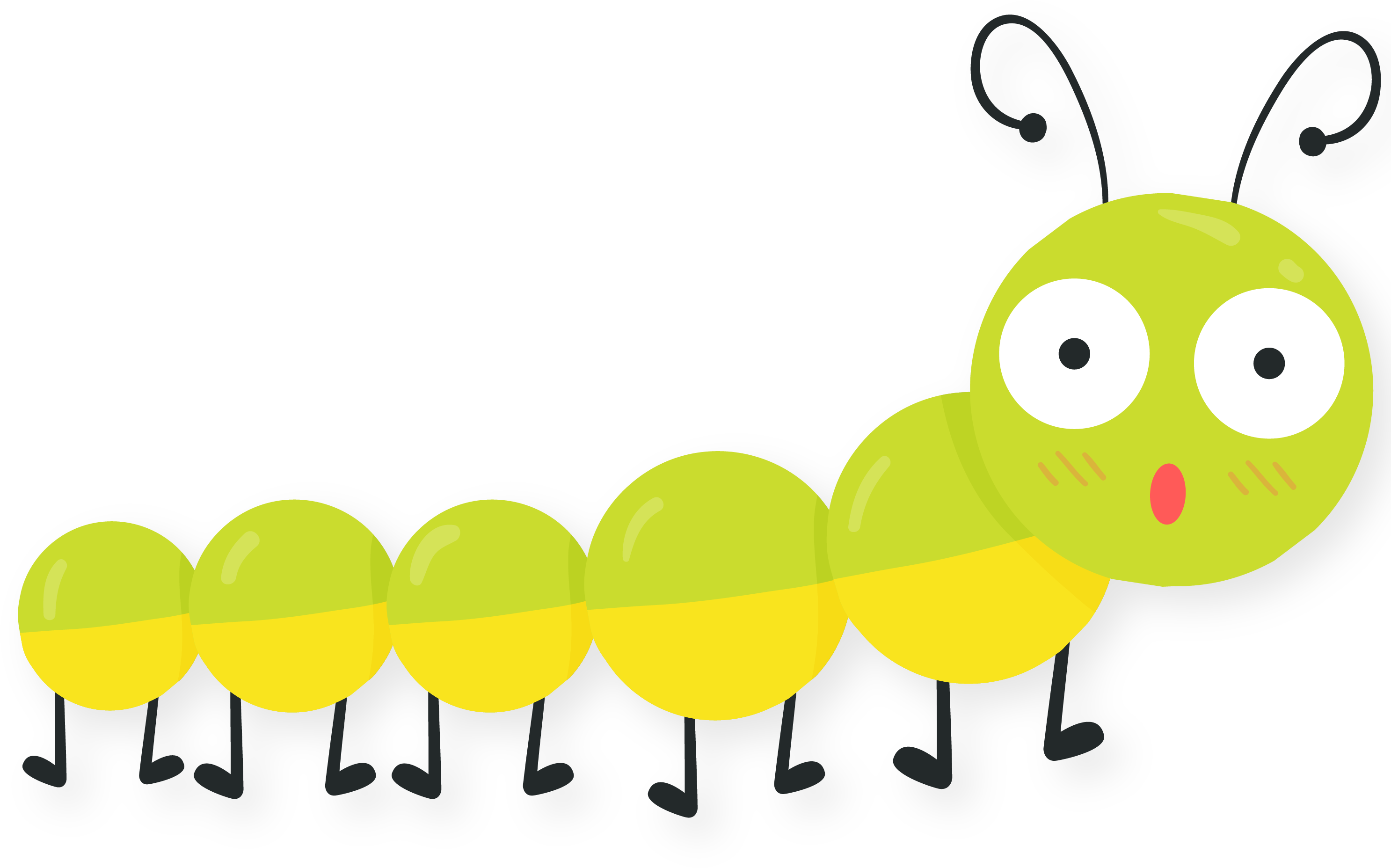 Caterpillar Clipart Spring - Con Sâu Hoạt Hình - Png Download (3125x3125), Png Download