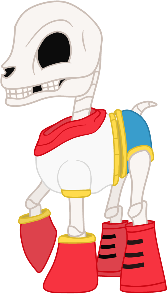 Maxter-advance, Bone, Boots, Clothes, Crossover, Papyrus - Cartoon Clipart (628x1024), Png Download