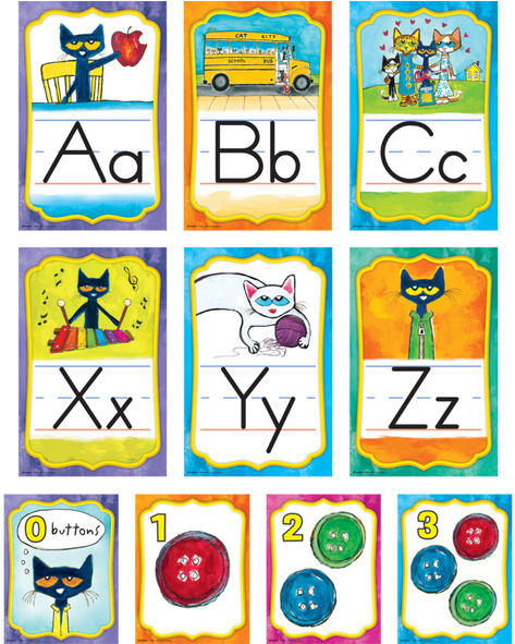 Pete The Cat Alphabet Bulletin Board - Teacher Created Resources Pete The Cat Alphabet Bulletin Clipart (590x590), Png Download
