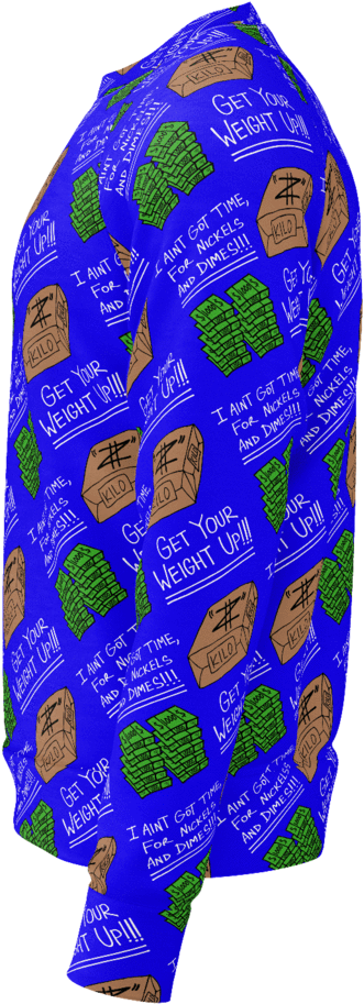 Get Your Weight Up, Crewneck Sweatshirt, Royal Blue Clipart (1024x1024), Png Download