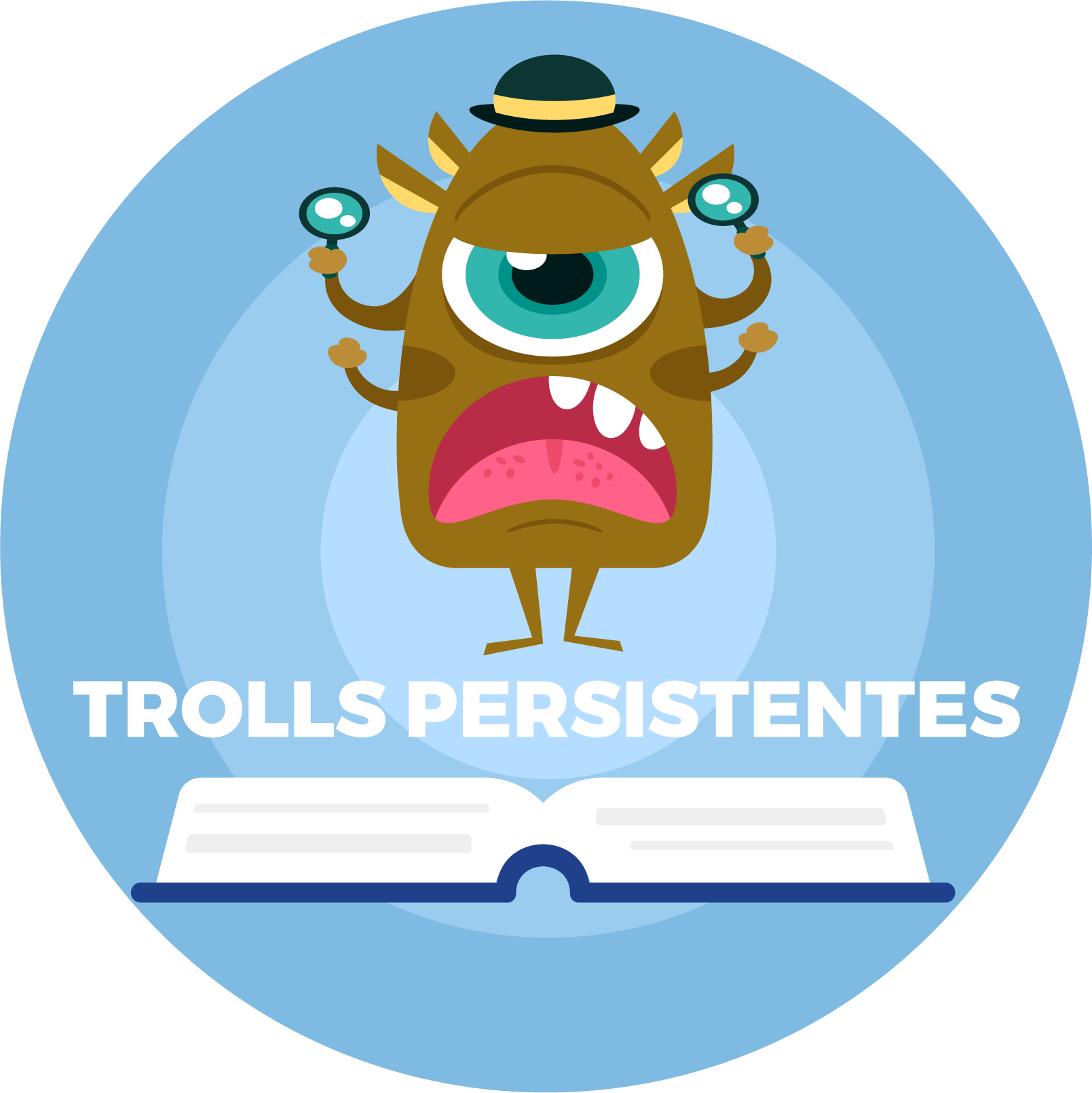 Trolls Persistentes - Cartoon Clipart (1609x1610), Png Download