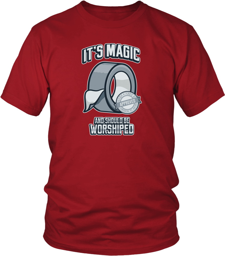 Duct Tape Is Magic T-shirt - Larry Bernandez T Shirt Clipart (1000x1000), Png Download