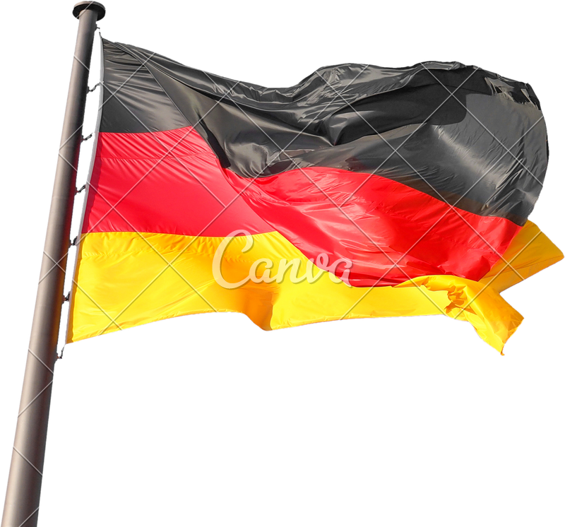 Germany Flag Png Transparent Images - Germany Flag Pole Transparent Clipart (800x746), Png Download