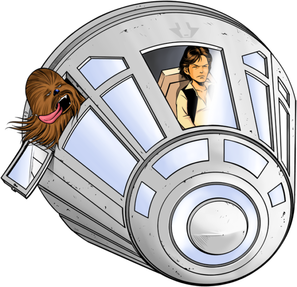 Hover To Zoom - Chewbacca Clipart (600x580), Png Download