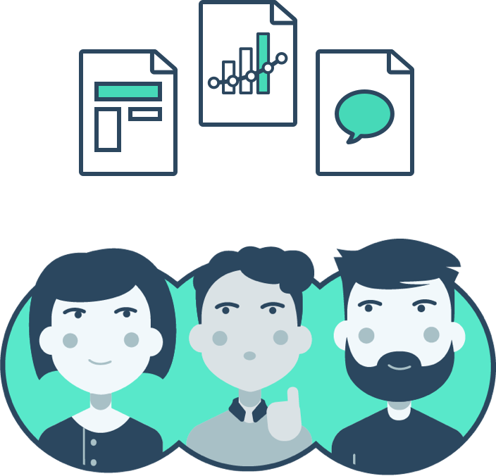 Teams Mostly Analyze Data Analytics Reports , Customer - Cartoon Clipart (704x676), Png Download