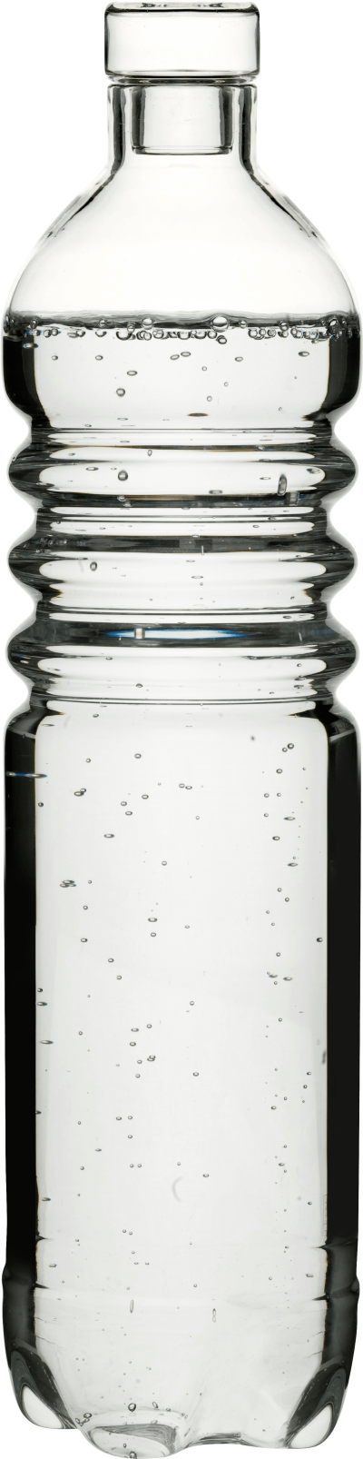 Water Plastic Bottle Png Image - Glass Water Bottle Png Clipart (400x1606), Png Download