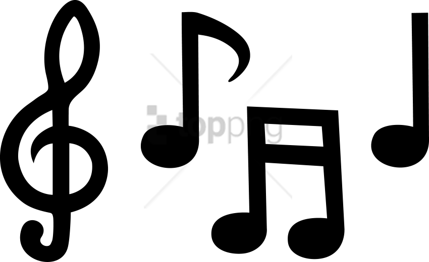 Free Png Musical Notes Png Png Image With Transparent - Clip Art Music Symbols (850x520), Png Download
