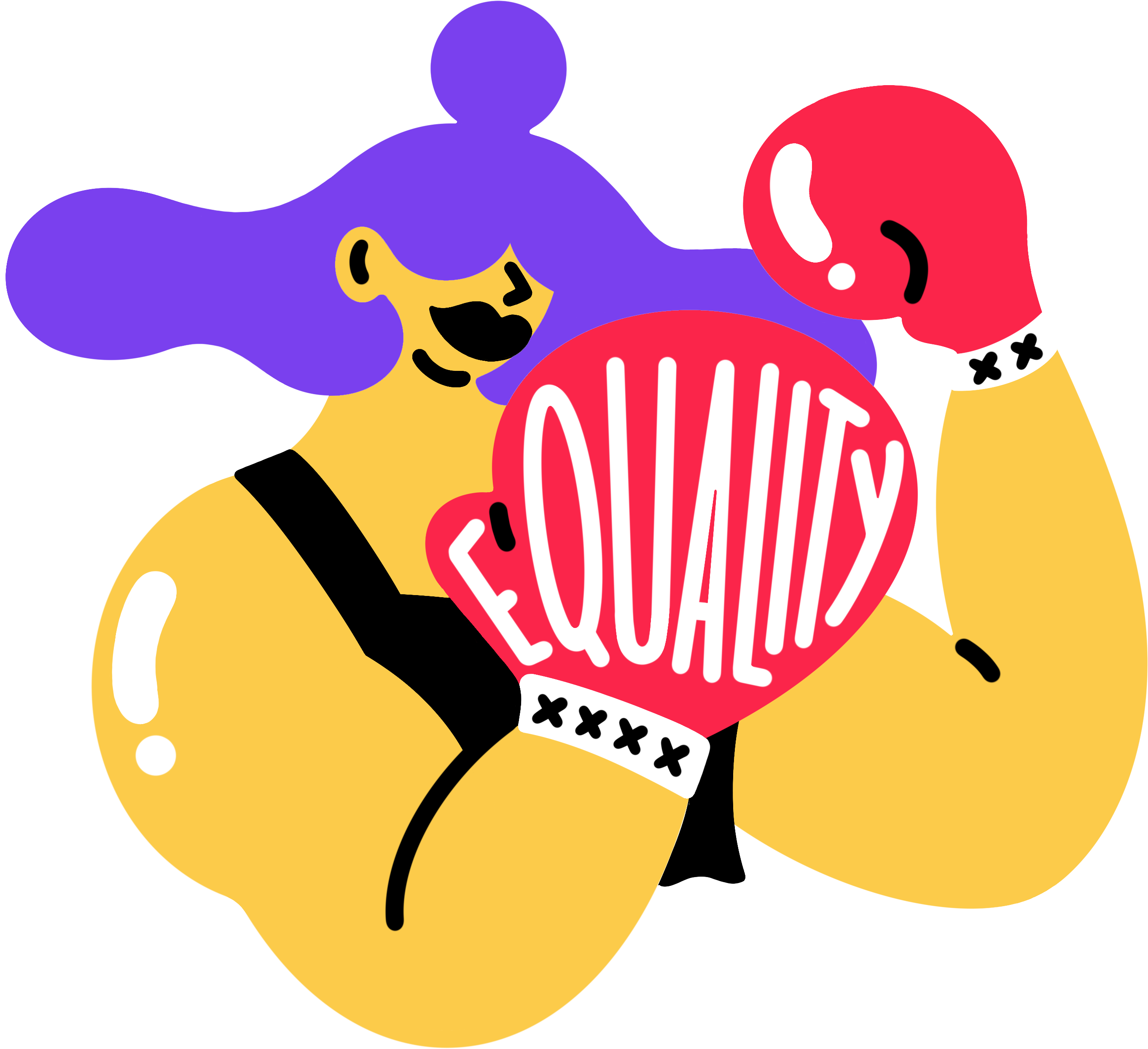 Fighting For Equality Clipart (3000x3000), Png Download