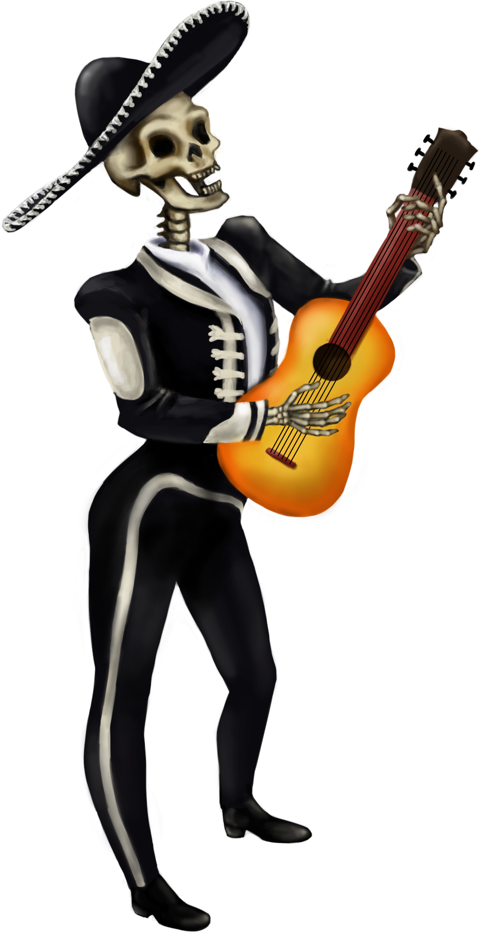 I Designed And Implemented The Boss Skeleton, The Undead - Mariachi Muertos Png Clipart (1069x2048), Png Download