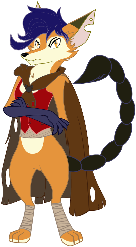Tricky Fox - Cartoon Clipart (833x1200), Png Download