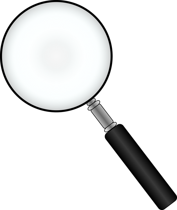 Clipart Of Glass, Investigate And Magnifying Glass - Clip Art - Png Download (605x720), Png Download