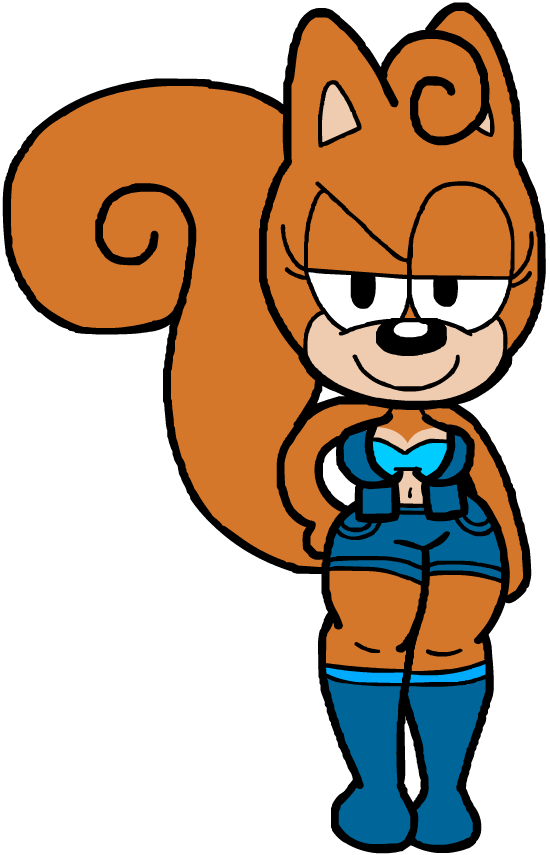Fighter Suzy - Cartoon Clipart (550x855), Png Download