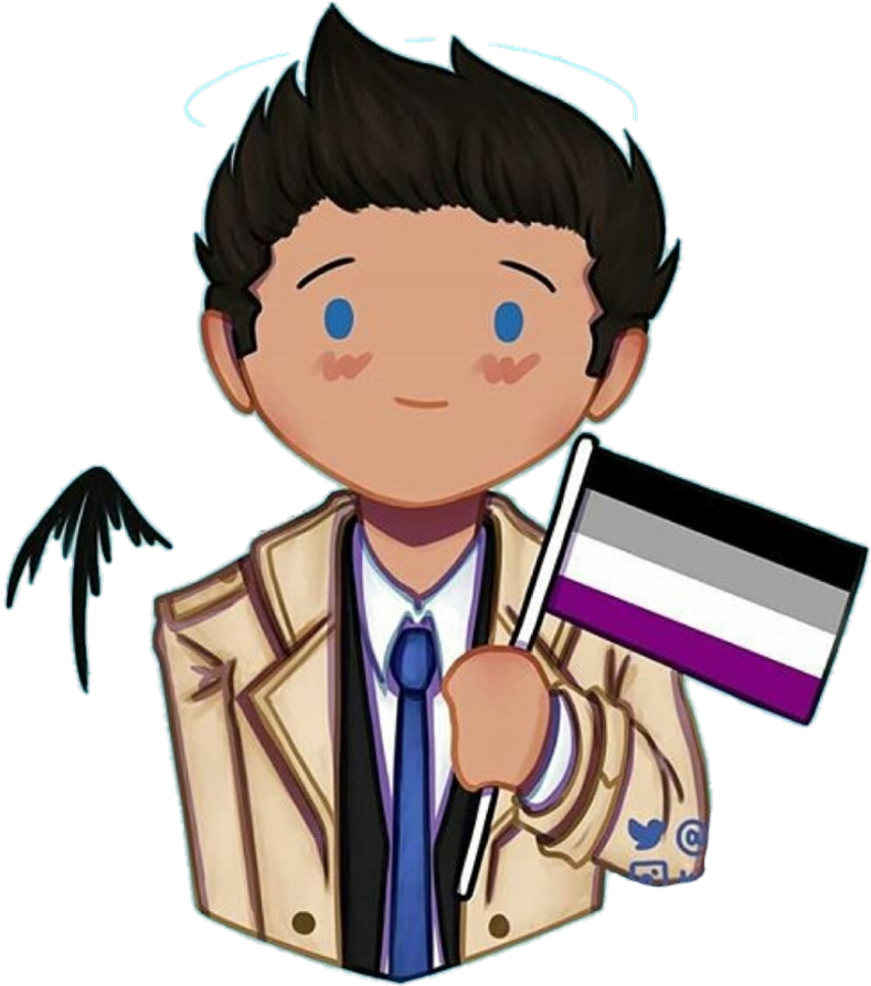 #castiel #supernatural #asexual - Cartoon Clipart (1024x980), Png Download