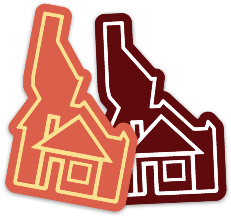 Idaho Is Home [sticker] Clipart (1024x1023), Png Download