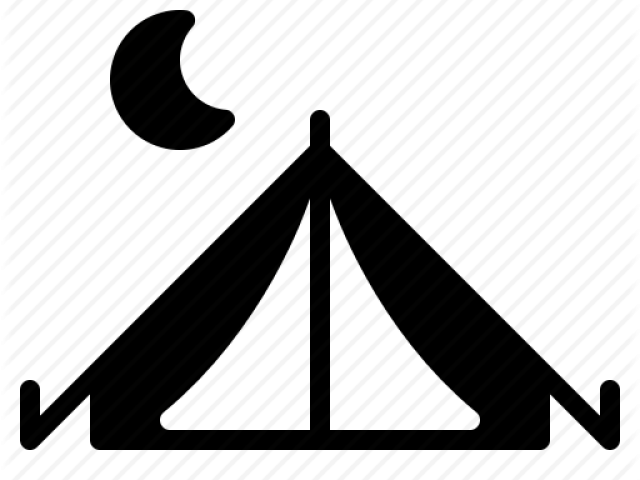 Camping Clipart Night Camp - Sign - Png Download (640x480), Png Download