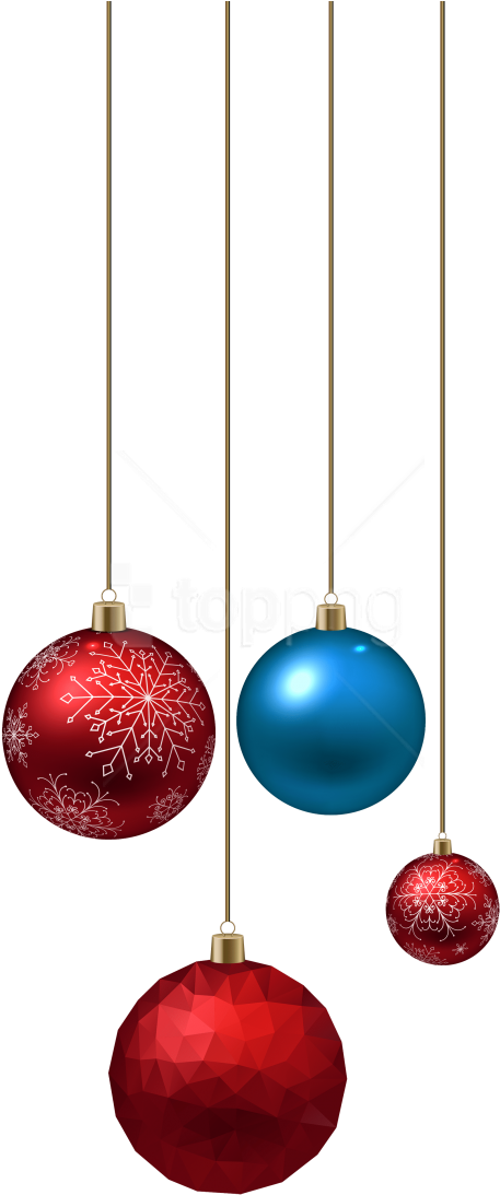 Free Png Download Blue And Red Christmas Ball Clipart - Png Format Christmas Ball Png Transparent Png (480x1131), Png Download
