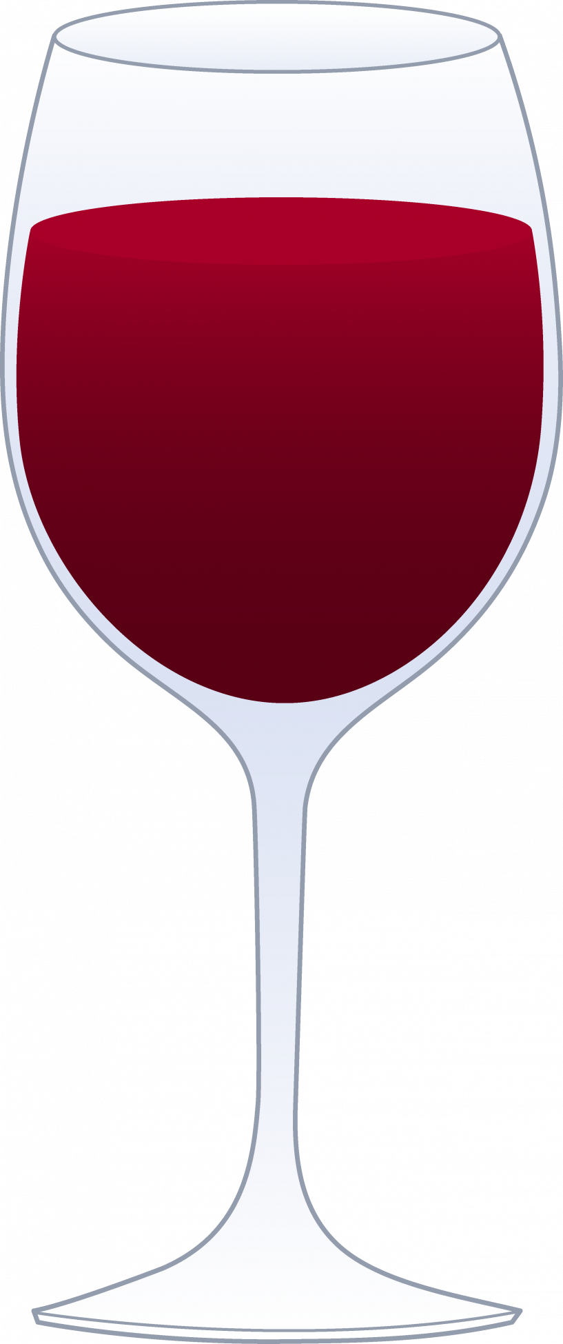 Red Wine Glass Clip Art - Png Download (817x1949), Png Download