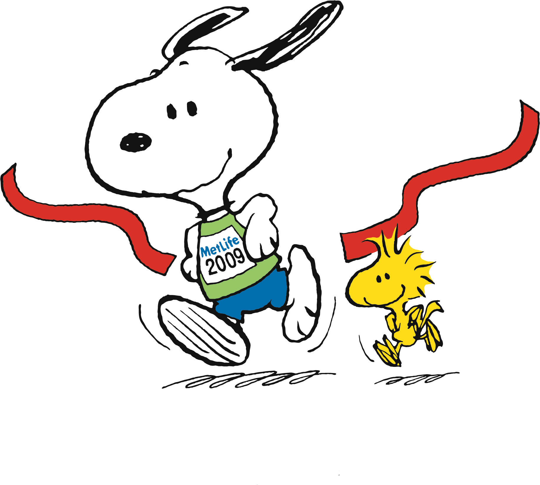 Snoopy Running Clipart (1830x1668), Png Download