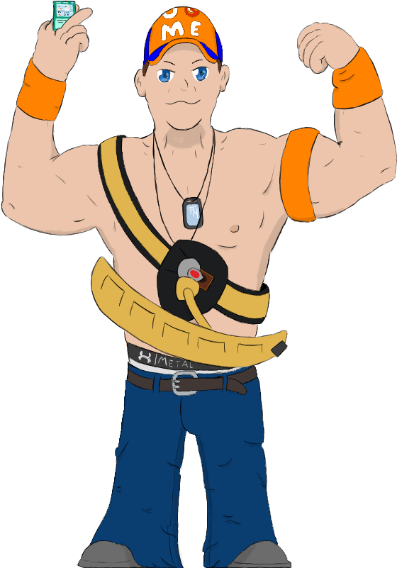 John Cena - Cartoon Clipart (600x800), Png Download