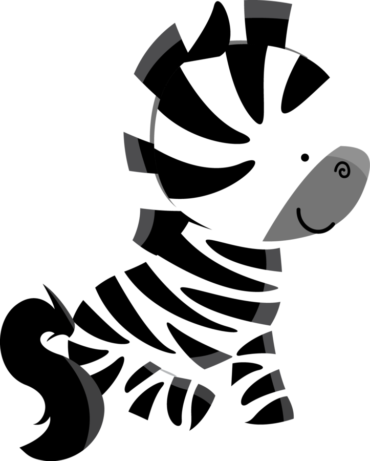 Imágenes De Animales De Zoológico - Zebra Minus Clipart (699x870), Png Download