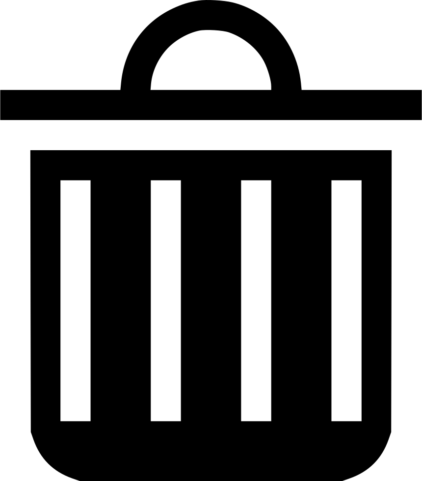 Interface Icons Trash Bin Garbage Comments Clipart (860x980), Png Download