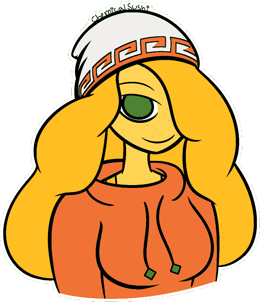 I Drew This A Few Weeks Ago This Is Sushi's Roommate, Clipart (1200x1200), Png Download