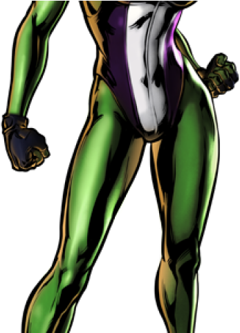 Ultimate Marvel Vs Capcom 3 She Hulk Clipart (640x480), Png Download