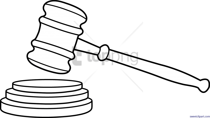 Free Png Download Gavel Drawing Png Images Background - Clip Art Gavel Transparent Png (850x478), Png Download