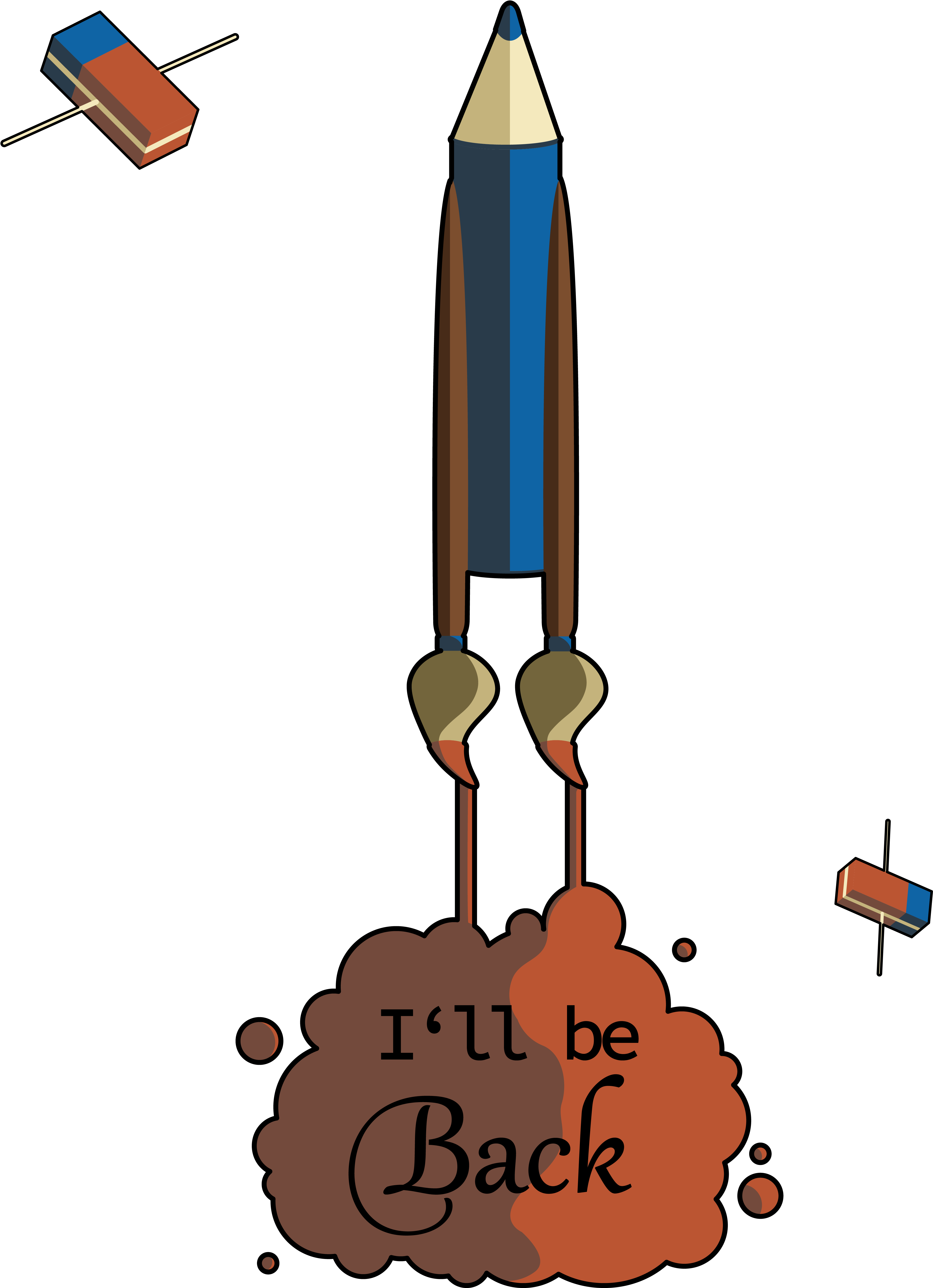 I'll Be Back Clipart (3920x5472), Png Download