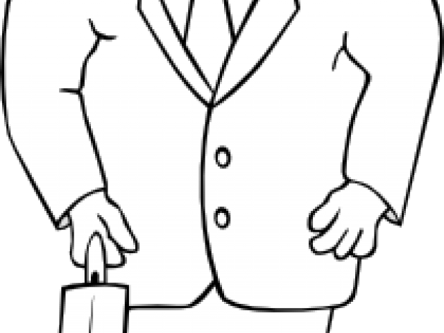 Suit Clipart Suited Man - Man In Suit Cartoon - Png Download (640x480), Png Download