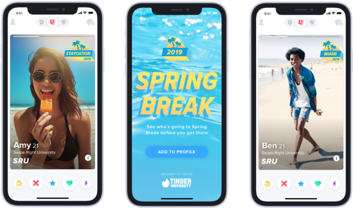 Goes Into Spring Break - Tinder Spring Break Mode Clipart (800x449), Png Download