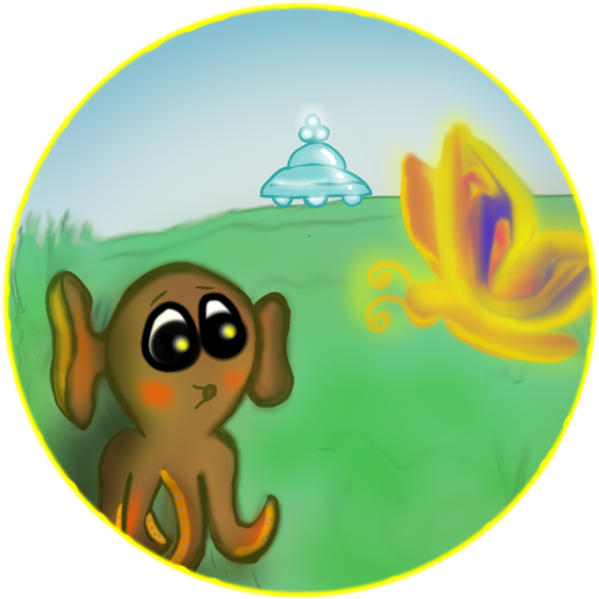 Illustration For Kids Ufo Character - Cartoon Clipart (640x640), Png Download