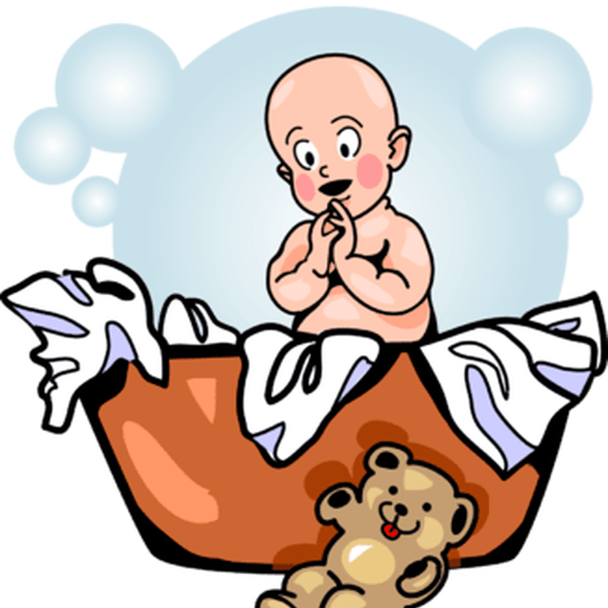 Laundry Basket Baby Baby Clip Art Christartcom - Laundry Basket Clip Art - Png Download (680x680), Png Download