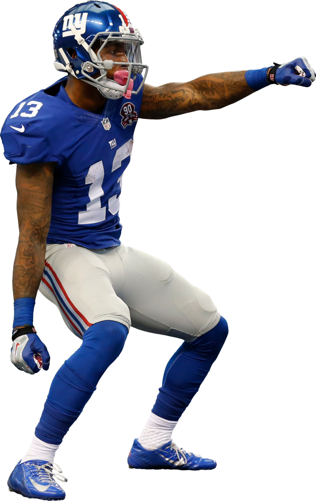 647 X 1024 16 0 - Odell Beckham Cut Out Clipart (647x1024), Png Download