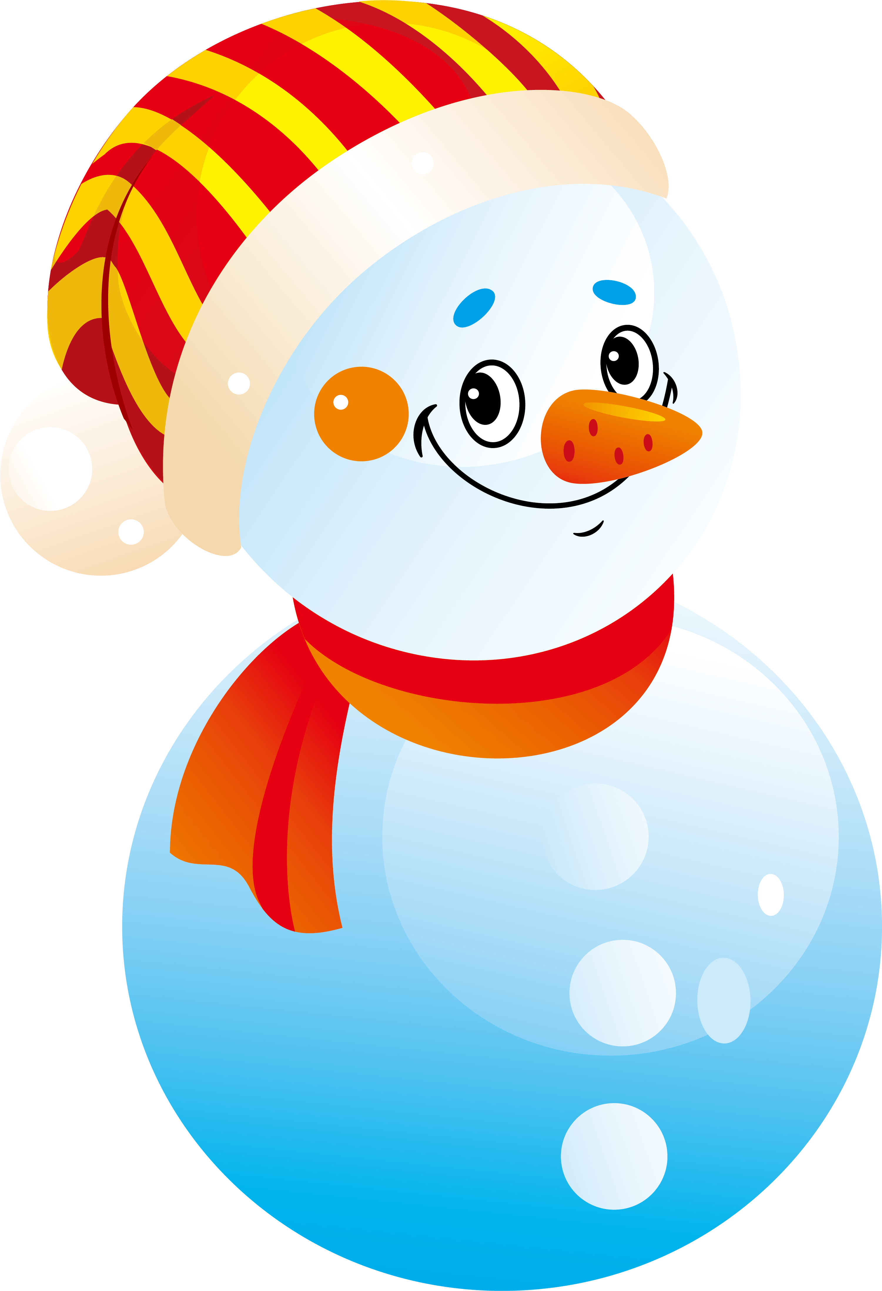 Carrot Clipart Snowman - Cartoon - Png Download (3001x4391), Png Download