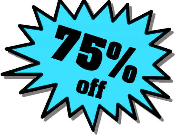 75% Off Clipart - 75 Off - Png Download (640x480), Png Download