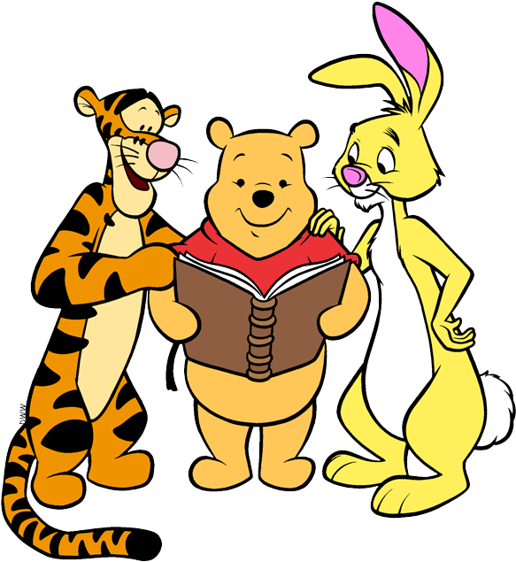 Winnie The Pooh Mixed Group Clip Art - Cartoon - Png Download (589x637), Png Download