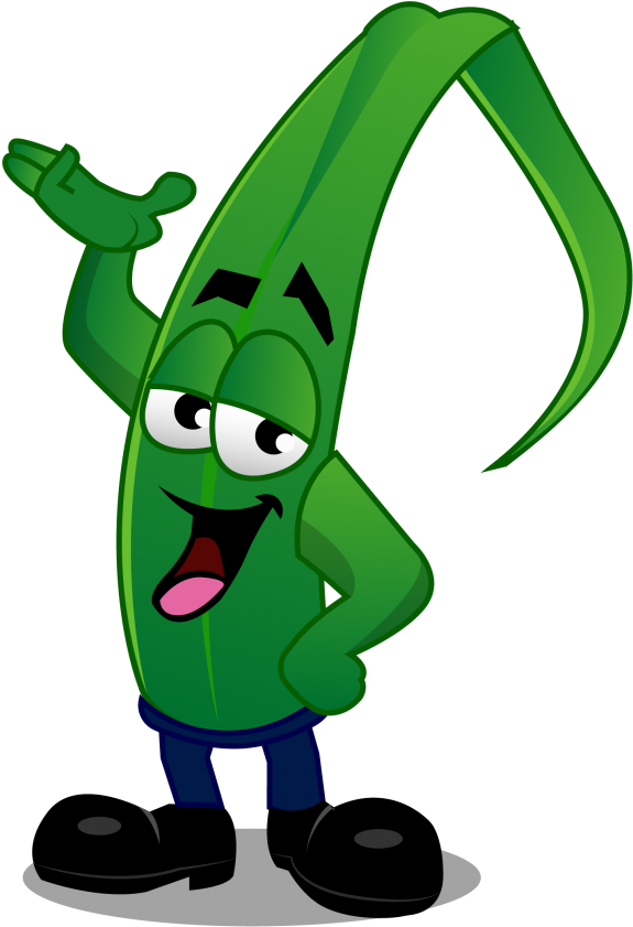 Grass Blade Cartoon -top Turf Lawn Care And Pest Management - Cartoon Clipart (875x1024), Png Download