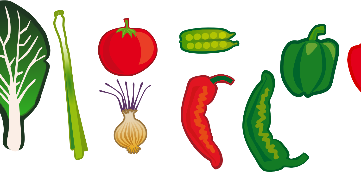 Garden Clip Art Cartoon - Vegetable Clip Art - Png Download (1500x1000), Png Download