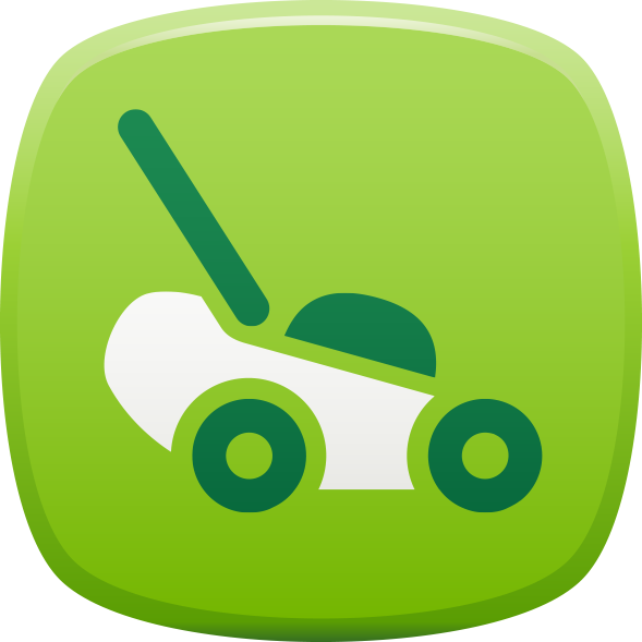 Weekly Mowing And Fertility Planaeration, Verticutting - Lawn Clipart (589x589), Png Download