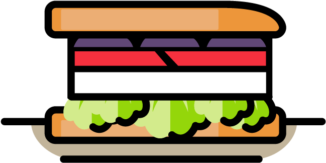 Mykonos Sandwich 3,40 Euro Clipart (906x924), Png Download
