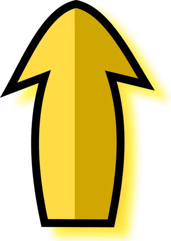 Arrow Pointing Up - Clip Art - Png Download (600x845), Png Download