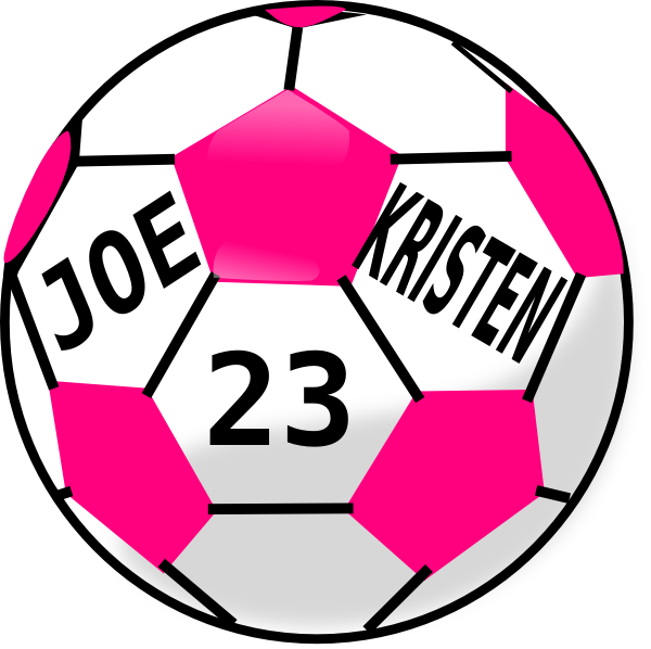 Pink Soccer Ball Png Clipart (600x598), Png Download
