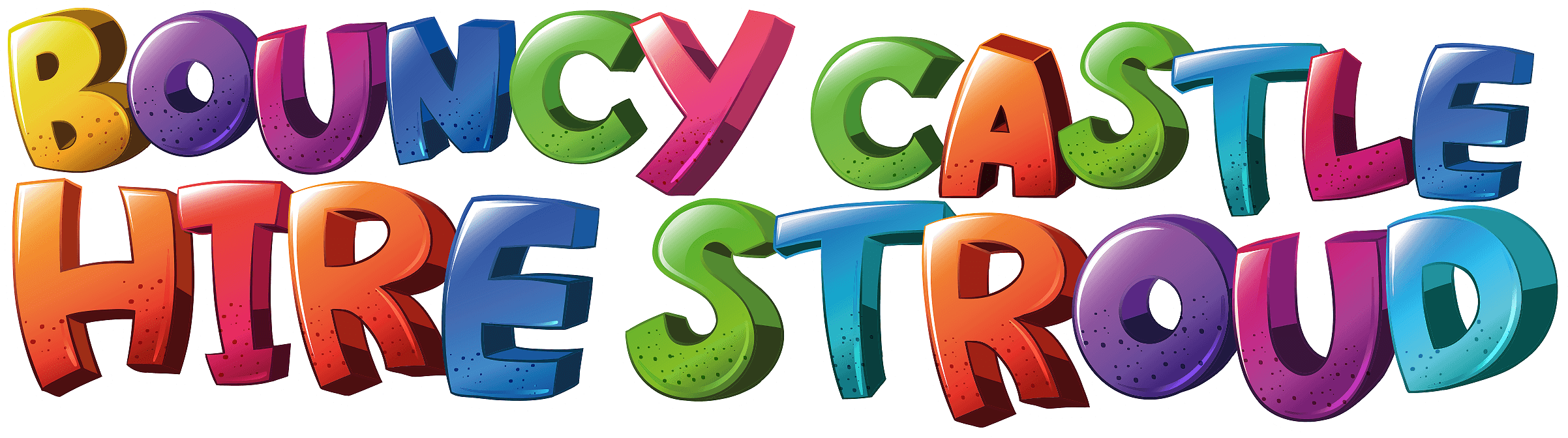 Bouncy Castle Hire In Stroud, Gloucester, Cheltenham - Inflatable Castle Clipart (2404x672), Png Download