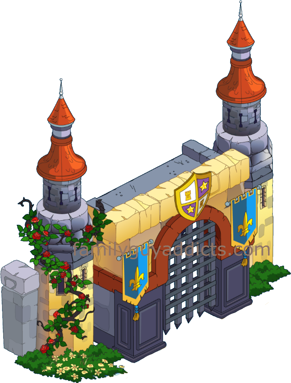 Gate Clipart Castle Gate - Castlegate Cartoon - Png Download (1021x1348), Png Download