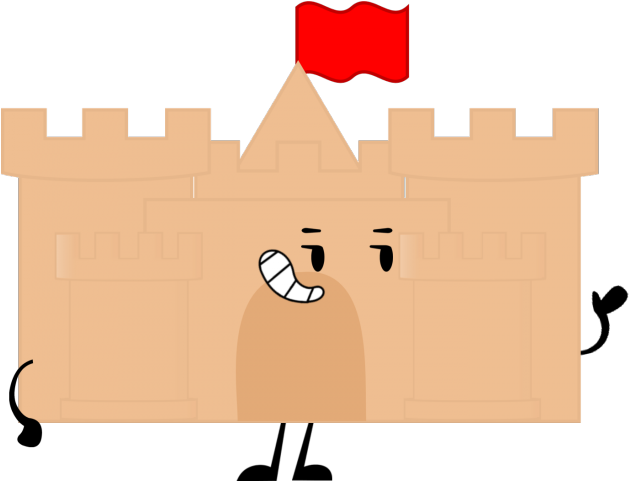 Pixel Clipart Sandcastle - Bfdi Castle - Png Download (640x480), Png Download