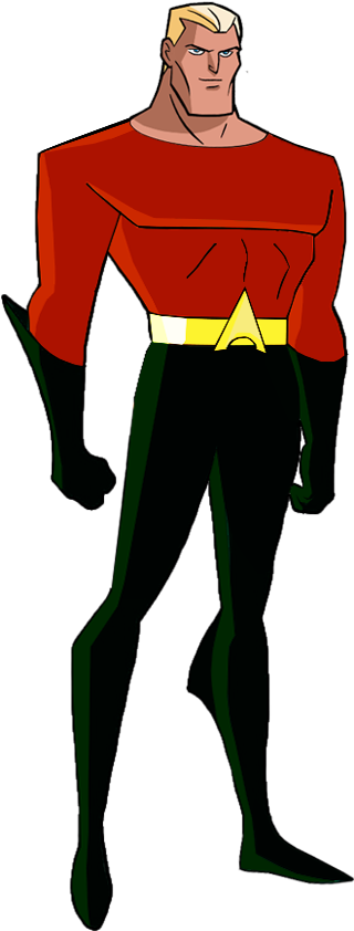 Clip Black And White Download From Superman The Series - Aquaman De Superman La Serie Animada - Png Download (450x850), Png Download