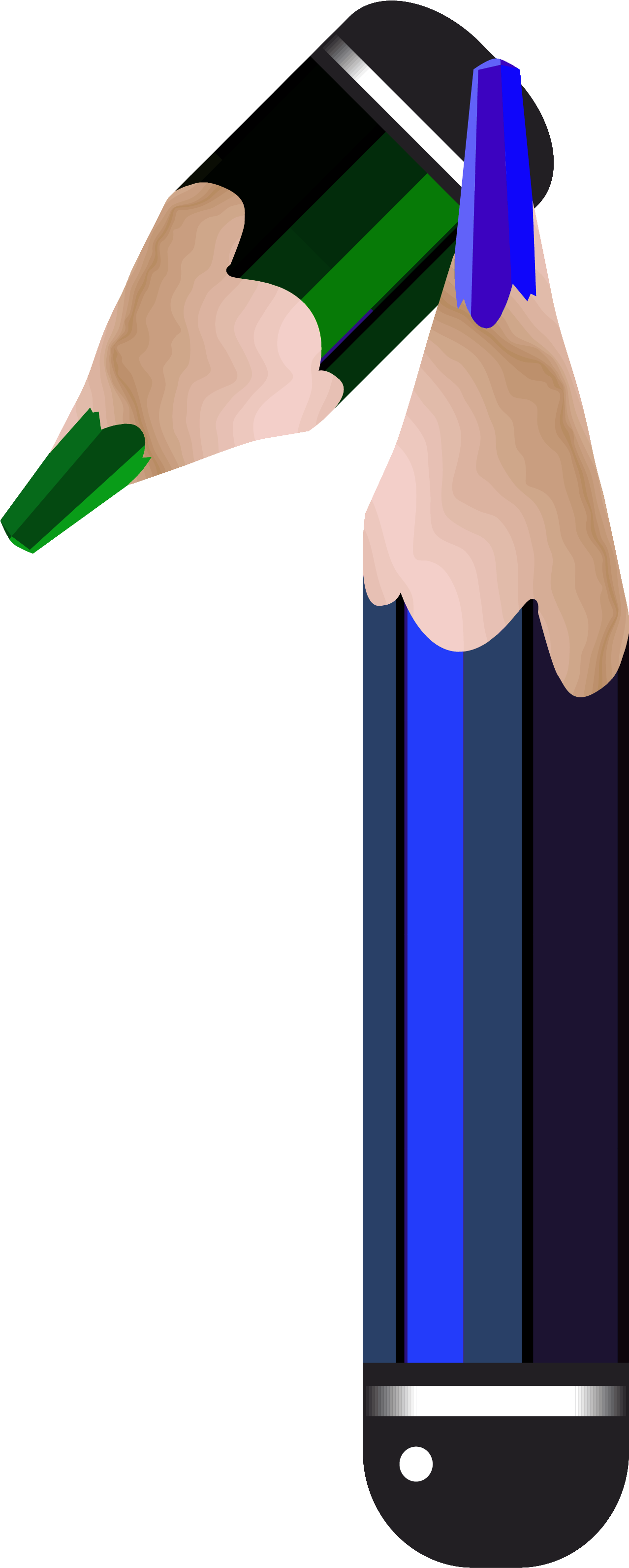 Pencil Clipart One - Clip Art - Png Download (2199x3927), Png Download