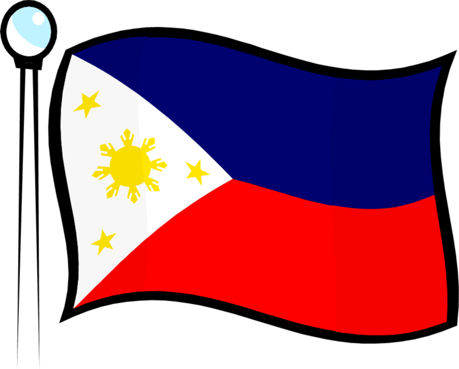 Happy Independence Day To The Filipino Community In - Philippine Flag Cartoon Png Clipart (893x718), Png Download
