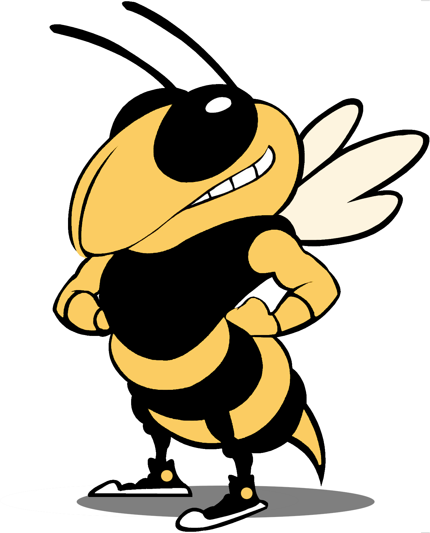 Buzz Georgia Tech Black And White Clipart (1864x1799), Png Download